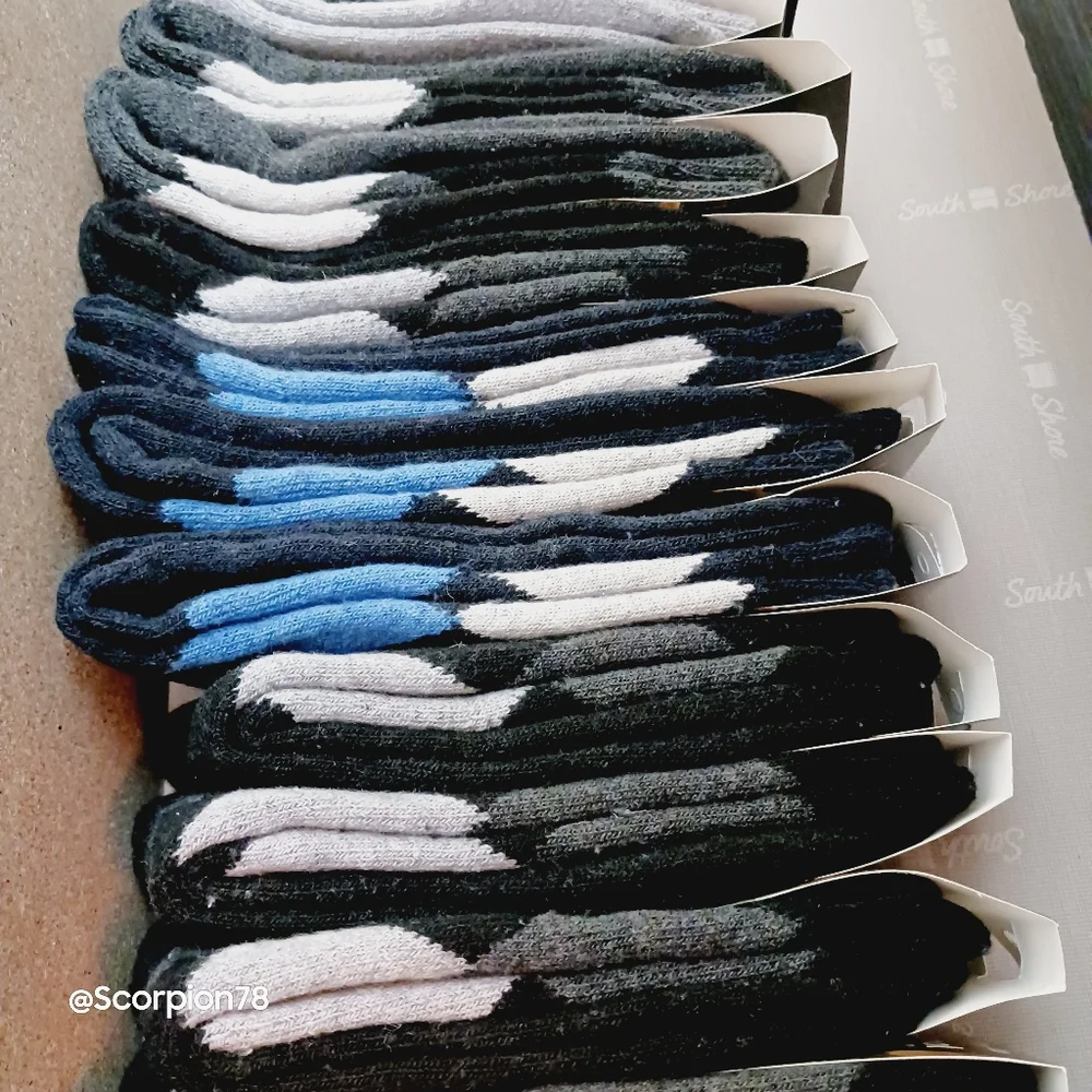 ⚫️  12 Lamb Wool Crew Socks Thermal Warm Winter Socks Size 10-13 for Men